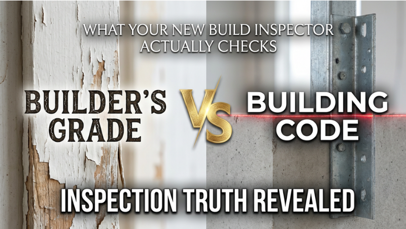Builder’s Grade vs. Building Code: What Your New Build Inspector Actually Checks